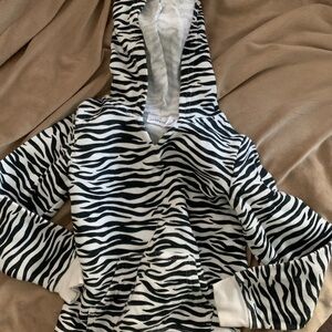 Zebra Print Hoodie